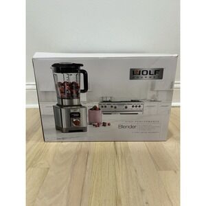 WOLF Blender WGBL100S High Performance Blender Stainless Steel Red Knob New